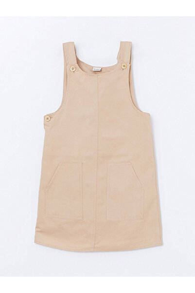 LC Waikiki فستان سالوبيت أساسي للفتيات برقبة دائرية