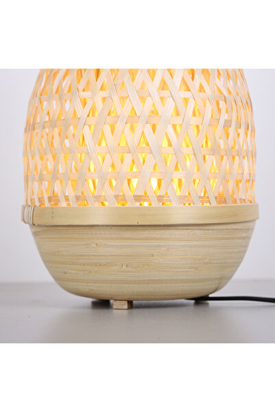 Mylamp Derya 23x37 cm. Bambu Masa Lambası