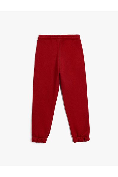 Koton Basic-Jogginghose mit College-Print zum Binden
