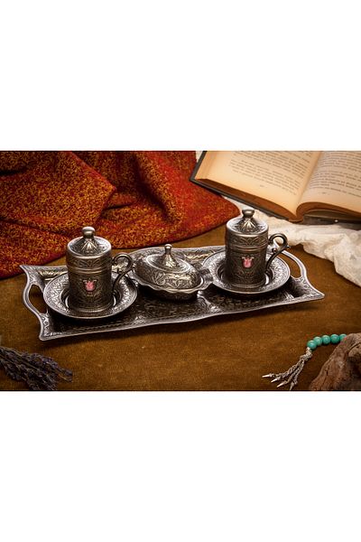 Lucena Stoned Double Coffee Cup Set