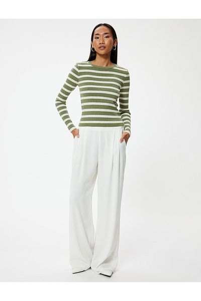 Koton Long Sleeve Round Neck Knitwear Sweater