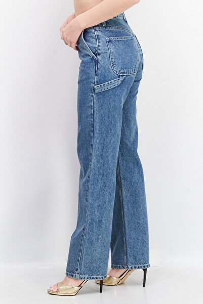 Esprit Women Regular Fit Washed Denim Jeans, Blue