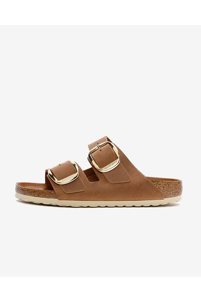 Birkenstock Arizona Big Buckle Fl Women's Brown Slippers 1011073- Snikstra