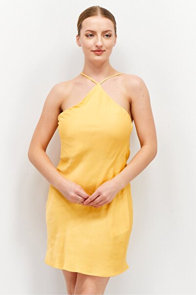 Don't Call Me Jennyfer Women Textured Mini Dress, Orange