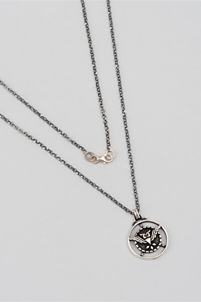 So CHIC... Kuş Figürlü Gümüş Erkek Kolye