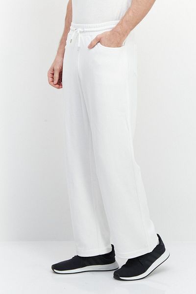 Esprit Men Regular Fit Solid Sweatpants, White