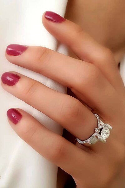 OSESHOP SKY DIAMOND gümüş tek taş yüzük