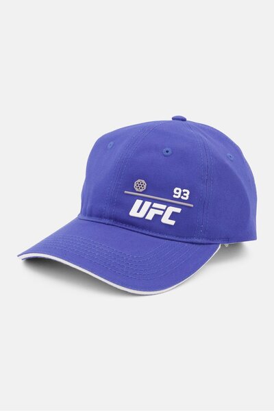 UFC قبعة بيسبول قابلة للتعديل ومطرزة بشعار للرجال، باللون الأزرق