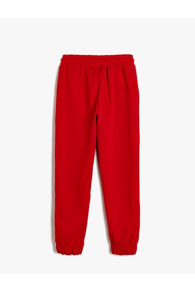 Koton Cotton Jogger Sweatpants with Tie Waist Pocket Detail