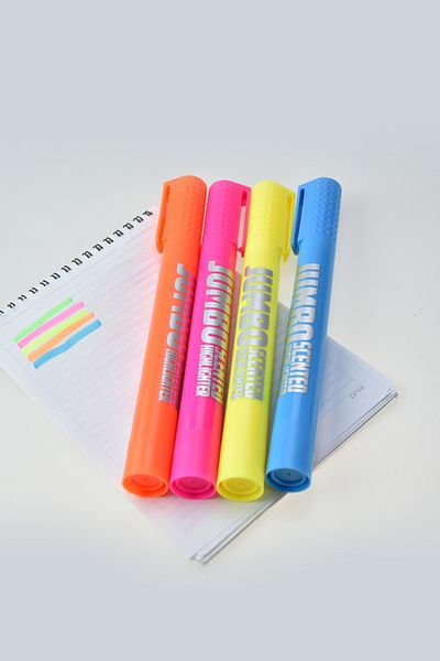 Four Office XXL Jumbo Size Set of 4 Highlighter and Scented Pen