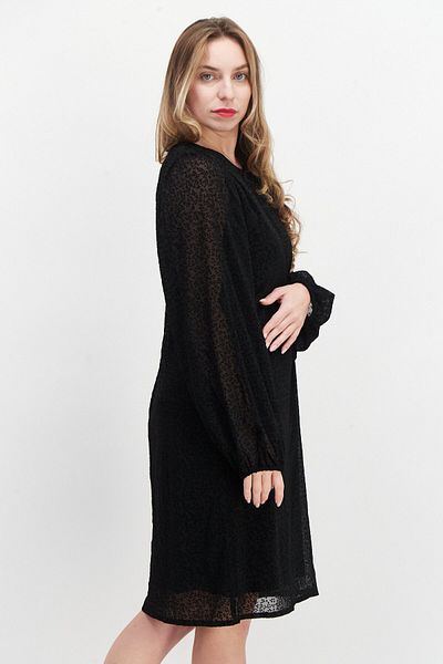 Esprit Women Textured Midi Dress, Black