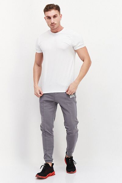 UFC Men Sportswear Fit Brand Logo Training Jogger Pant, Grey