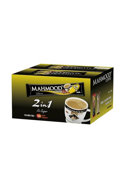 Mahmood 1 in 1 Instant Coffee - 48 Pieces X 10 Gr (1 Handle - 12 Pieces)