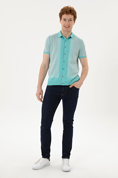 U.S. Polo Assn. Erkek Su Yeşili Kazak 50280456-VR048
