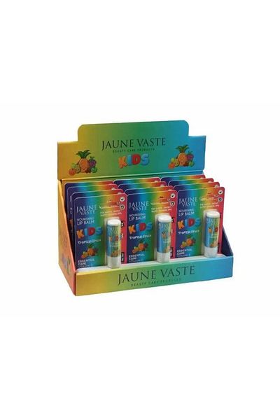 Jaune Vaste Kids Lip Stick 12 Pieces Stand