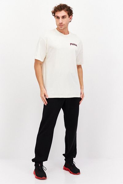 Puma Men Sportswear Fit Short Sleeve Training T-shirt, Off White Combo
