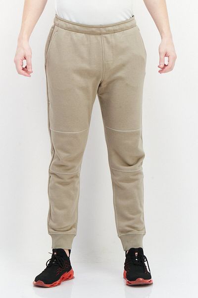 Fourlaps Men Regular Fit Plain Stretchable Sweatpants, Taupe