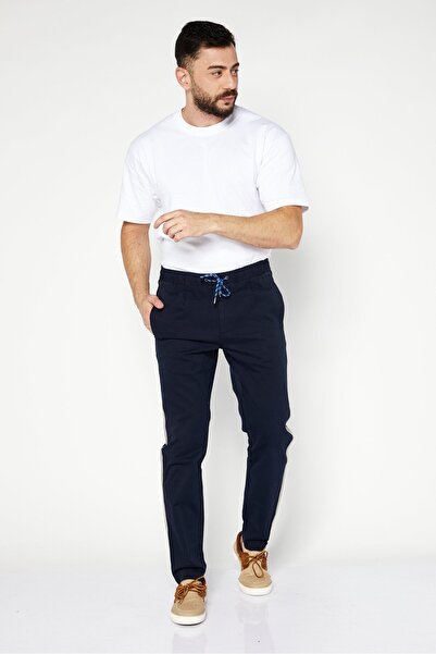 Michael Kors Men Regular Fit Solid Basic Pants, Blue