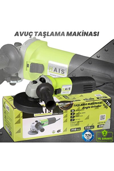 Hais Avuç Taşlama Makinası 710 W 115 Mm