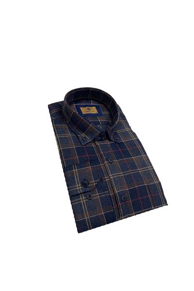 dcn giyim 1985 Men's Classic Cut Wool Shirt-Sy6