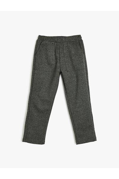 Koton Basic Sweatpants with Pocket Detail - Elastic Waist