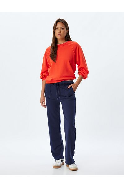 Koton Crew Neck Long Sleeve Basic Sweatshirt