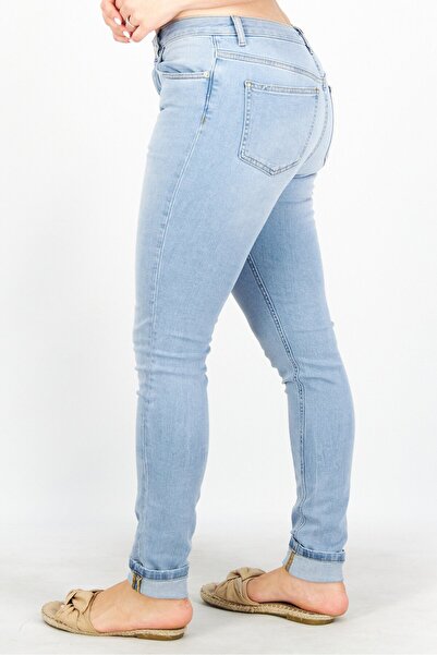 NA-KD Women Regular Fit Wash Stretchable Denim Jeans, Light Blue