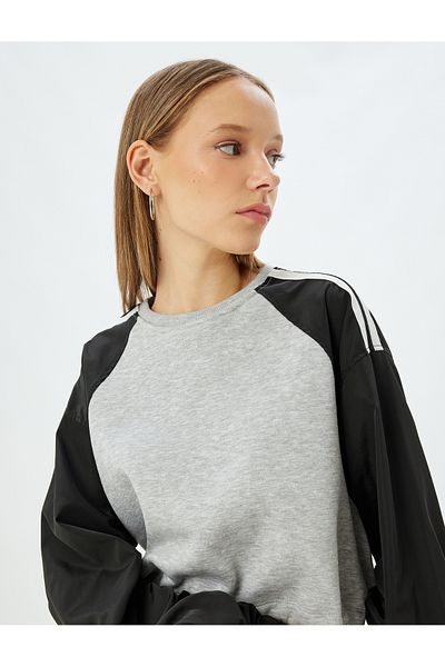 Koton Gray Melange Women's Sweat - 5Wal10245Ik