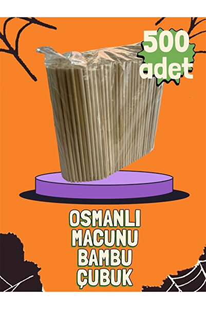 Bambu Çubuk 500 Adet - Osmanlı Macun Sarma ve Pamuk Şeker Çubuğu (Doğal ve Dayanıklı)