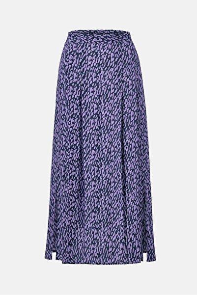 Tchibo Women Allover Printed Maxi Skirt, Purple