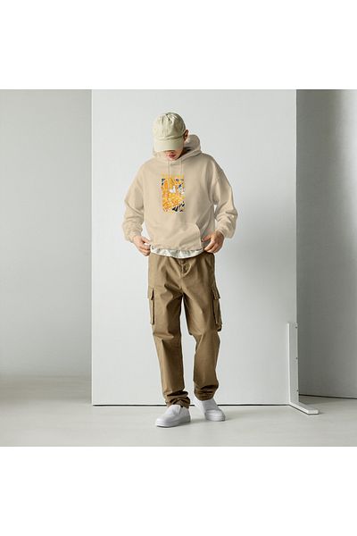 Moda Glo Φούτερ Unisex Zenutsu με στάμπα με κουκούλα