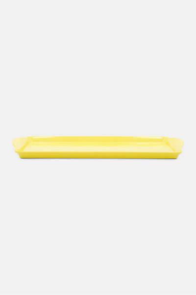 Calypso Appetizer Tray With Two Side Handles , Yellow