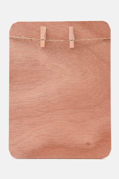Muy Mucho Photo Frame With Clothes Pins, Natural