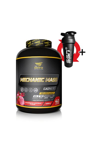 Onyx Nutrition 4000GrCarbMechanicMassGainer- Strawberry Remover