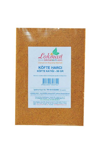 HASTÜRK Meatball Mortar Spice Mix 50 Gr Package