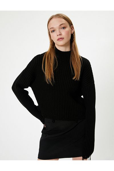 Koton Pulover camisole cu mânecă lungă - cu gât și detaliu de îmbrăcăminte