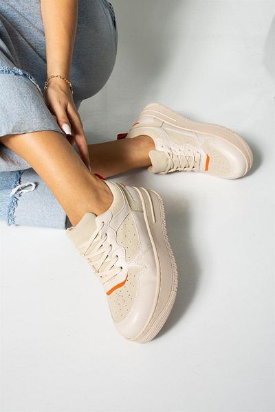 ShoeTek Pantofi sport cu șireturi Dael Dael Piele Bej