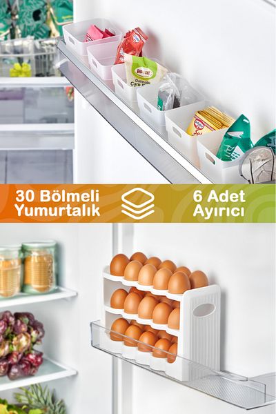 Heredot Mithra Life 6 Piece Refrigerator - 30 Compartment Egg Holder Mit1105