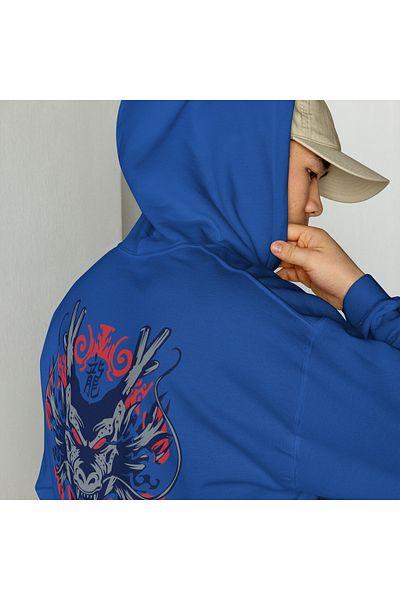 Moda Glo Hanorac unisex Shenglong Dragon Ball z cu glugă imprimată
