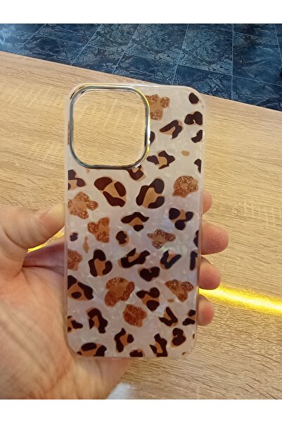 lucek cases İPhone 13 Pro Leopar Desen Hologramlı Kılıf Darbe Korumalı Kapak