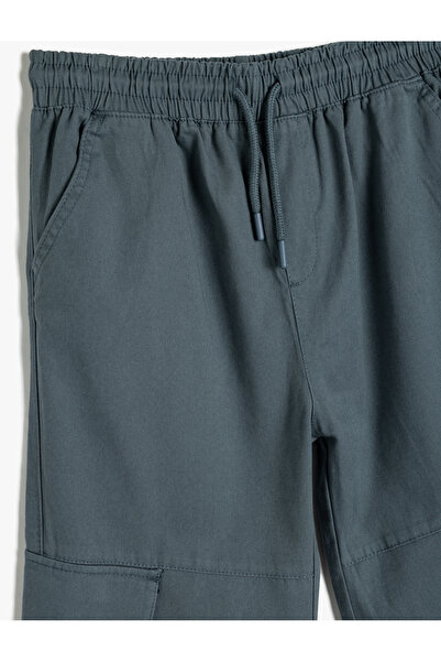 Koton Jogger Kargo Pantolon Beli Bağlamalı Cepli Pamuklu