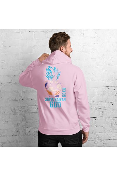 Moda Glo Φούτερ Unisex Saiyan Goku με στάμπα με κουκούλα
