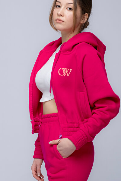 C&C OKULCUNUZ Σετ αθλητικής φόρμας White OW Color Printed - Βαμβακερό πάχος 3 κλωστών