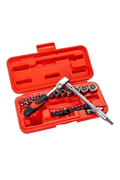 İzeltaş İzeltaş 1/4 Six Corner Socket Wrench and Bits Set 27 Pieces