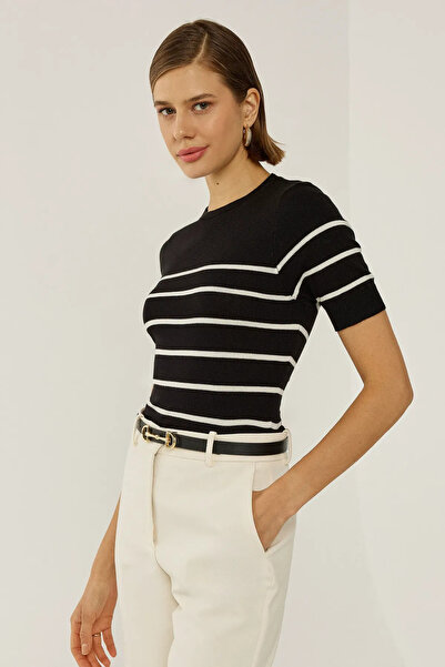 Hiccup Striped Crew Neck Sweater