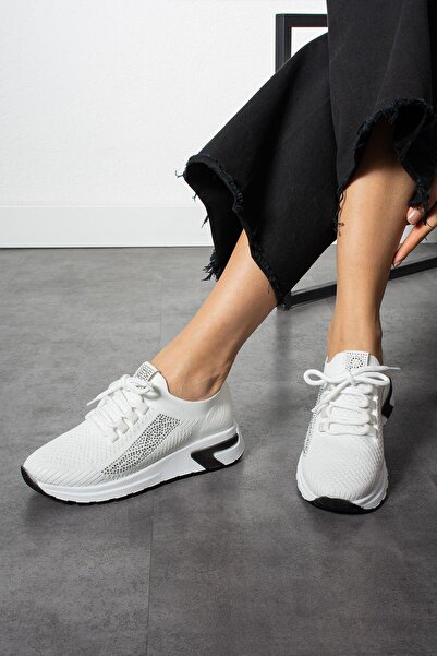 ShoeTek Luminita Γυναικεία αθλητικά παπούτσια με κορδόνια πλεκτά υφαντά πλαϊν...