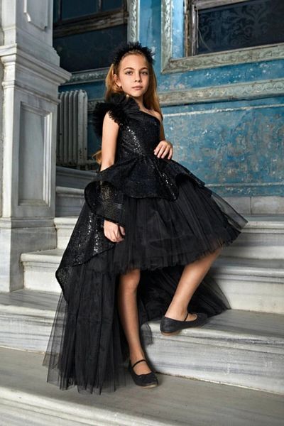 Black prom dresses for kids sales