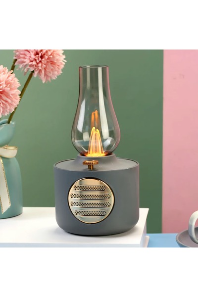 beemen Nostaljik Retro Elektronik Gaz Lambası Ve Bluetooth Destekli Hoparlör ...