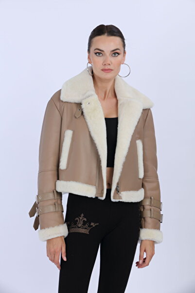 VELLUTON KADIN BEJ CEKET