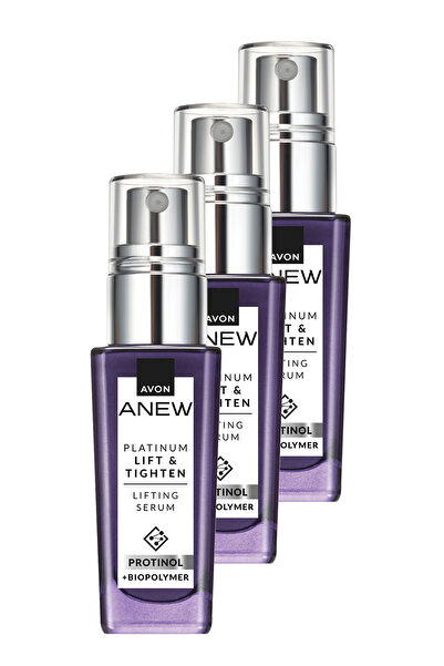 AVON Anew Platinum Lift & Tighten Lifting Serum 30 Ml. Üçlü Set